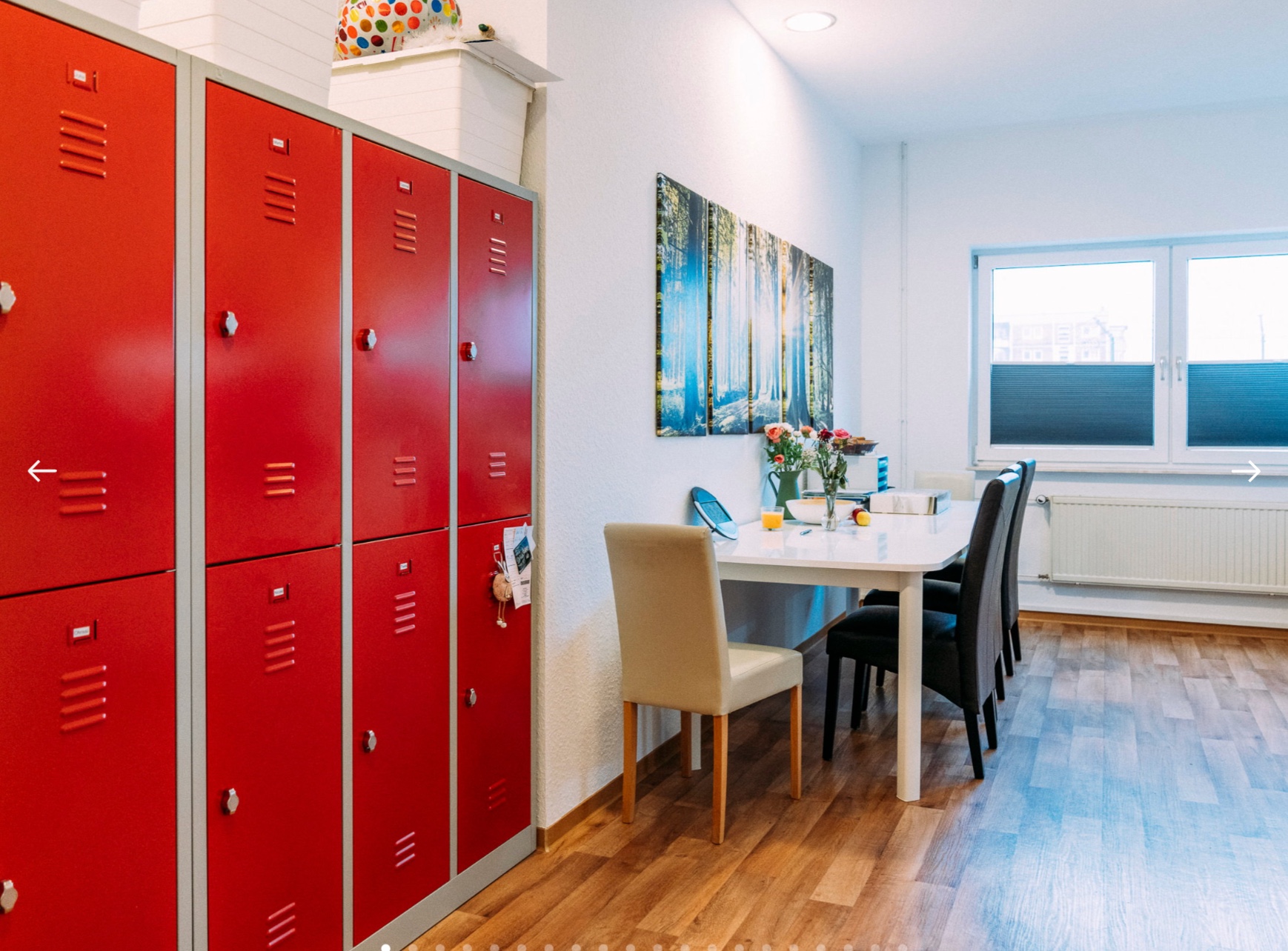 Umkleide und Lounge